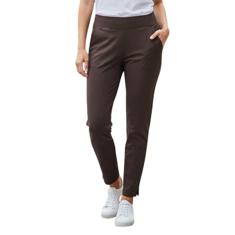 Athleta Brown Straight Brooklyn Ankle Pants Womens Size 12